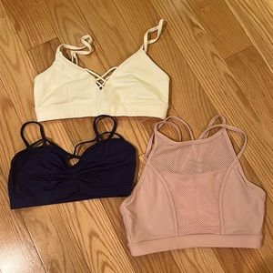 3 sports bras!